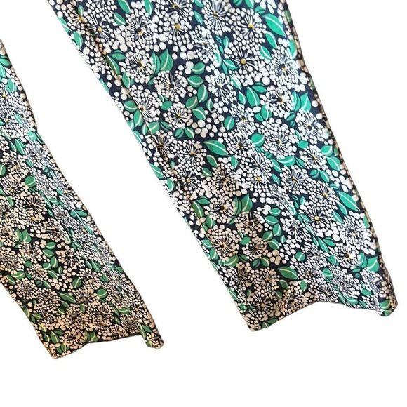 Floral Print Pull On Casual Pants Lightweight Comfortable - Picture 3 of 5